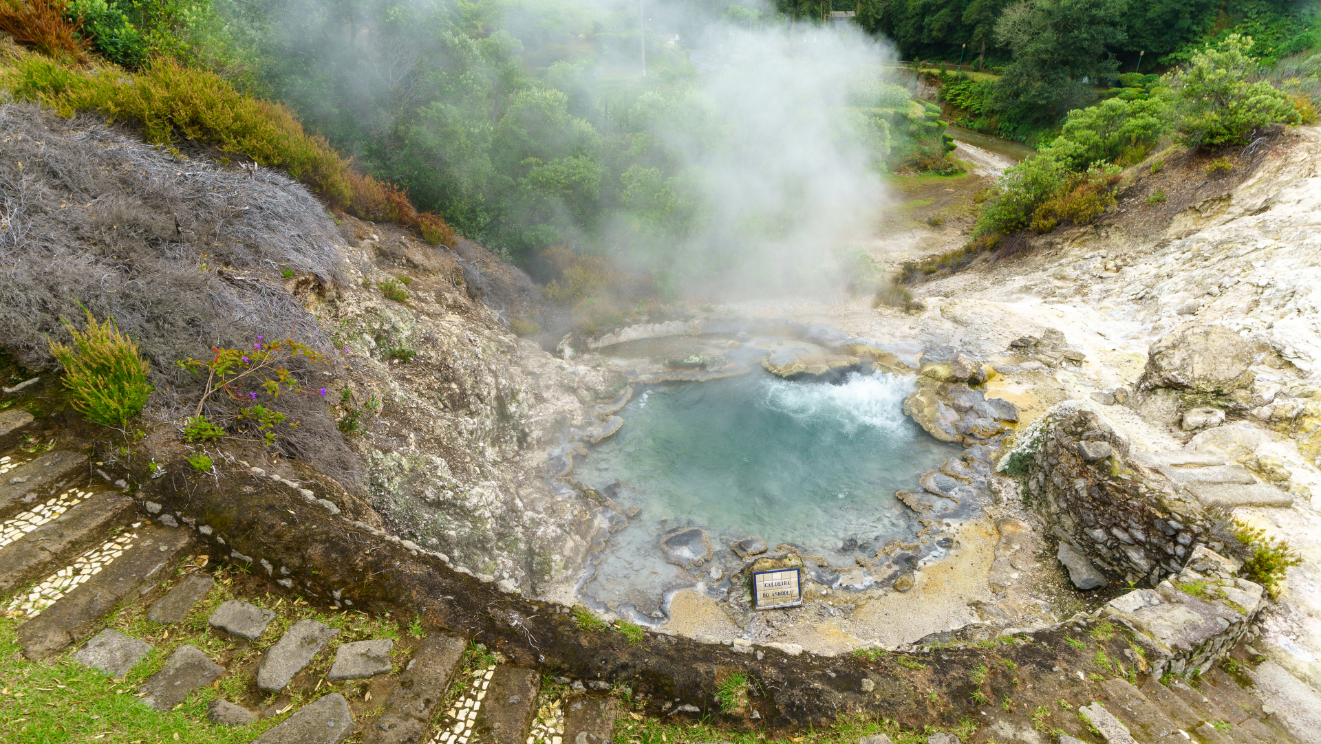 Fumarole &ndash; Caldeiras das Furnas, São Miguel (Azoren) &ndash; Foto: &copy; Roland Rodenberg